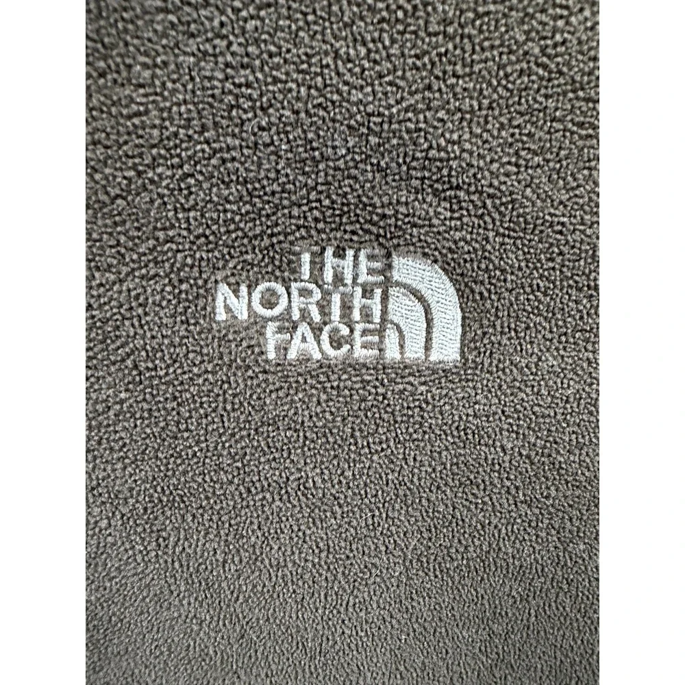 The‎ North Face Fleece Pullover Mens Brown TKA 100 Quarter Zip Large